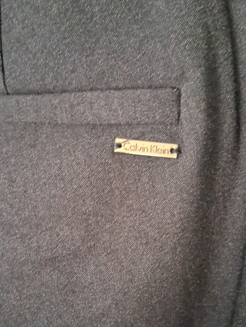 Calvin Klein Womens Dark Charcoal Gray Dressy Slacks Office Attire NWOT Sz 4 - Picture 3 of 8